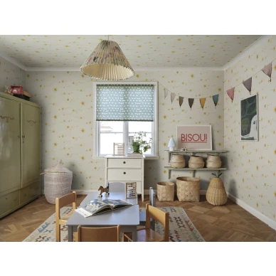 S10376 Gillis tapetti yellow lastenhuoneentapetti Sandberg image