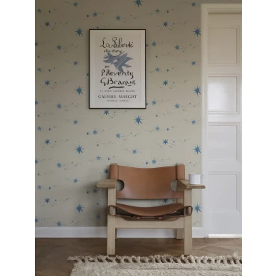 S10378 Gillis tapetti Blue olohuoneessa Sandberg image