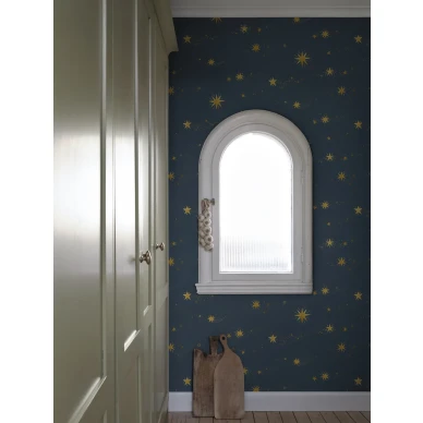 S10379 Gillis lastenhuoneentapetti Midnight Blue Sandberg image