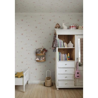S10380 Gillis tapetti lastenhuoneessa pink Sandberg  image