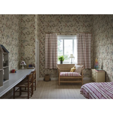 S10398 Clara kukkatapetti lastenhuoneessa Colorful Sandberg image