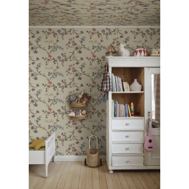 S10398 Clara lastenhuoneen kukka tapetti Colorful Sandberg image