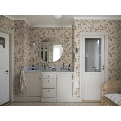 S10399 Clara makuuhuoneen kukkatapetti Pastel Sandberg image