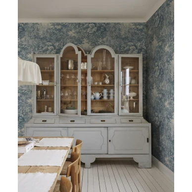 S10402 Forest Toile olohuoneen lehtitapetti Blue Sandberg image