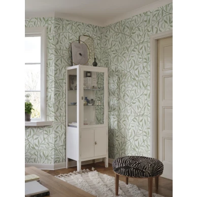 S10407 Emmie keittion lehtitapetti Spring Green Sandberg image
