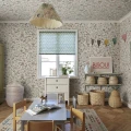 S10410 Hedda lastenhuoneen lehtitapetti Pastel Sandberg