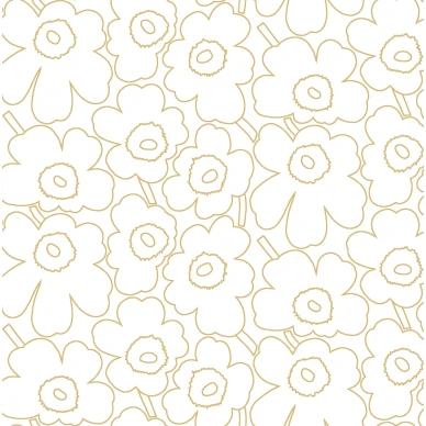Marimekko Piirto Unikko 25912 Oranssi kukkatapetti kuva