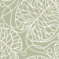 Marimekko Bottna 25921 Harmaan vihrea lehtitapetti