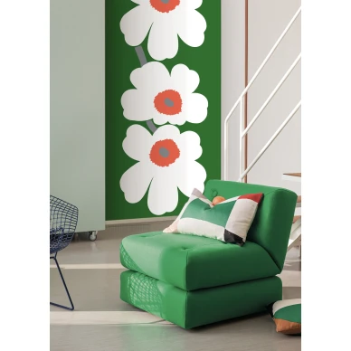 Marimekko Unikko 60th anniversary 25990 vihrea kuvatapetti image