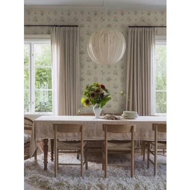 6951 Angsflora beige keittion kukkatapetti kuva