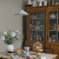 S10456 Edvin Indigo Blue Sandberg Wallpaper interior2