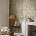 S10463 Solliden Burgundy Sandberg Wallpaper interior1