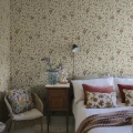 S10463 Solliden Burgundy Sandberg Wallpaper interior2
