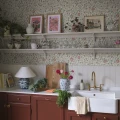 S10464 Solliden Blue Sandberg Wallpaper interior1