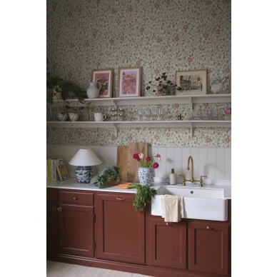 S10464 Solliden Blue Sandberg Wallpaper interior1 kuva