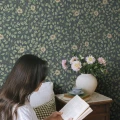 S10465 Solliden Midnight Blue Sandberg Wallpaper interior1