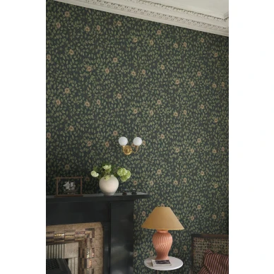 S10465 Solliden Midnight Blue Sandberg Wallpaper interior2 kuva