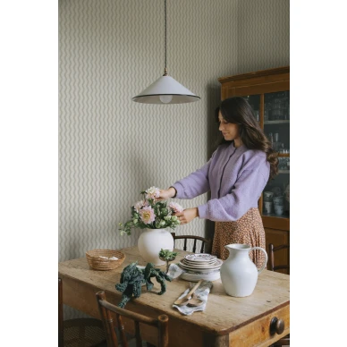 S10473 Erik Spring Green Sandberg Wallpaper interior2 image