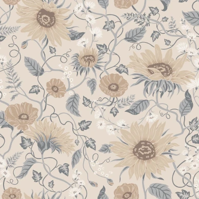 S10556 Solveig Misty Blue Sandberg Wallpaper product image