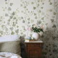 S10484 Ivy Green Sandberg Wallpaper interior2