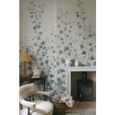 S10485 Ivy Blue Sandberg Wallpaper interior2 kuva