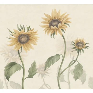 S10527 Sunflowers Yellow Sandberg Wallpaper product kuva