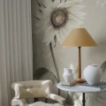 S10529 Sunflowers White Sandberg Wallpaper interior2
