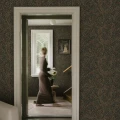 S10495 Simon Charcoal Sandberg Wallpaper interior2