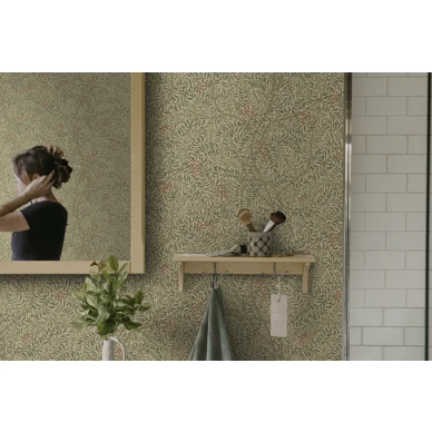 S10496 Simon Garden Green Sandberg Wallpaper interior3 kuva