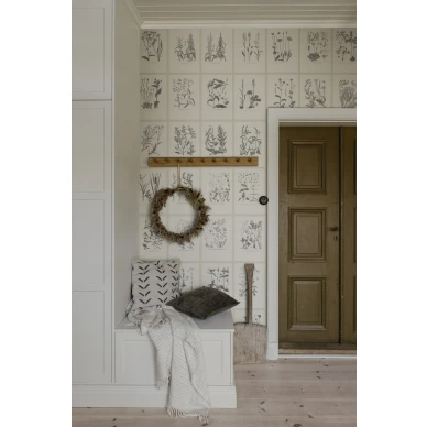 S10509 Botanica Graphite Sandberg Wallpaper interior1 kuva
