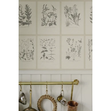 S10509 Botanica Graphite Sandberg Wallpaper interior2 kuva