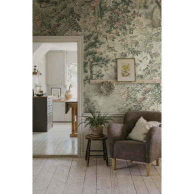 S10511 Johannas Damm Green Sandberg Wallpaper interior1 image