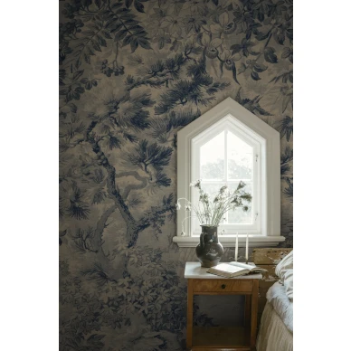 S10512 Johannas Damm Blue Sandberg Wallpaper interior1 image