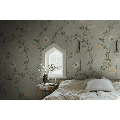 S10515 Inger Light Blue Sandberg Wallpaper interior1 kuva