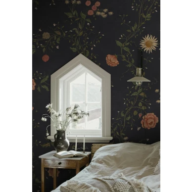S10517 Inger Midnight Blue Sandberg Wallpaper interior4 kuva
