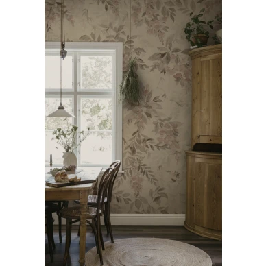 S10565  Lovisa Mural Terracotta Sandberg Wallpaper interior1 kuva