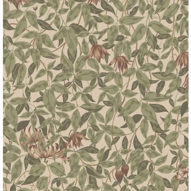 S10557 Linnea Burgundy Sandberg Wallpaper product image