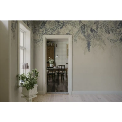 S10656 Wisteria Blue Sandberg Wallpaper interior2 image