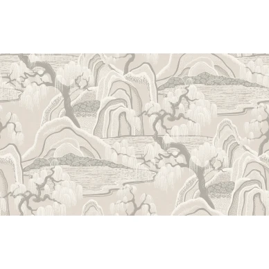 9591W IndigoGardenMural PatternImage kuva