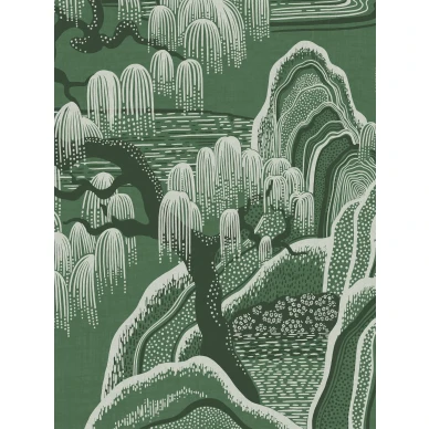 9592W IndigoGardenMural Closeup kuva