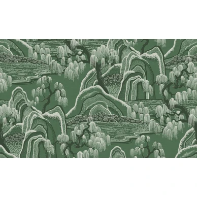 9592W IndigoGardenMural PatternImage kuva