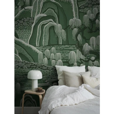 9592W IndigoGardenMural Roomshot kuva