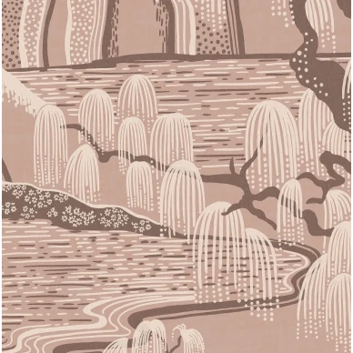 9593W IndigoGardenMural Closeup kuva