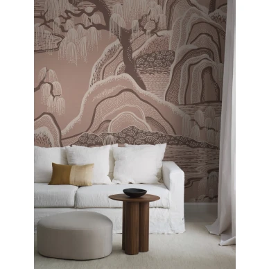 9593W IndigoGardenMural Roomshot kuva