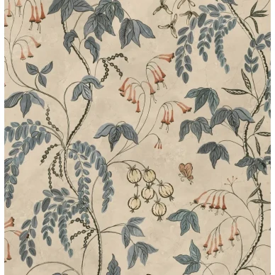 S10574 Ottilia Misty Blue Sandberg Wallpaper product kuva