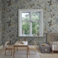 S10580 Tree of Life Mural Light Blue Sandberg Wallpaper interior2
