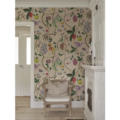 S10581 Tree of Life Mural Pink Sandberg Wallpaper interior3 kuva