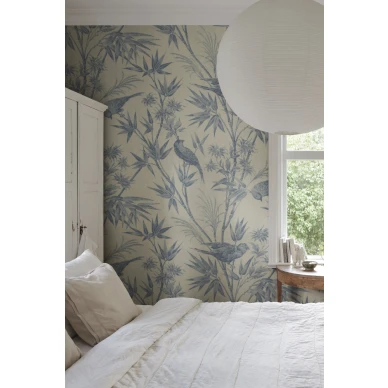 S10595 Celeste Mural Blue Sandberg Wallpaper interior2 image