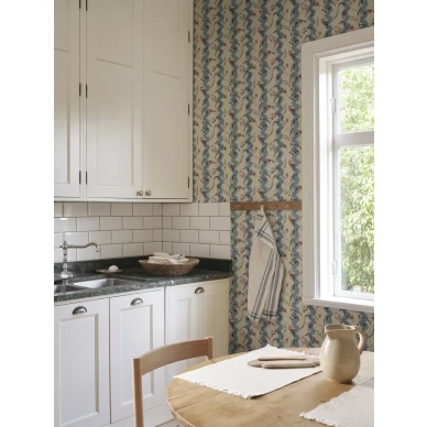 S10612 Beatrice Blue Sandberg Wallpaper interior2 image