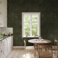 S10594 Juni Forest Green Sandberg Wallpaper interior2